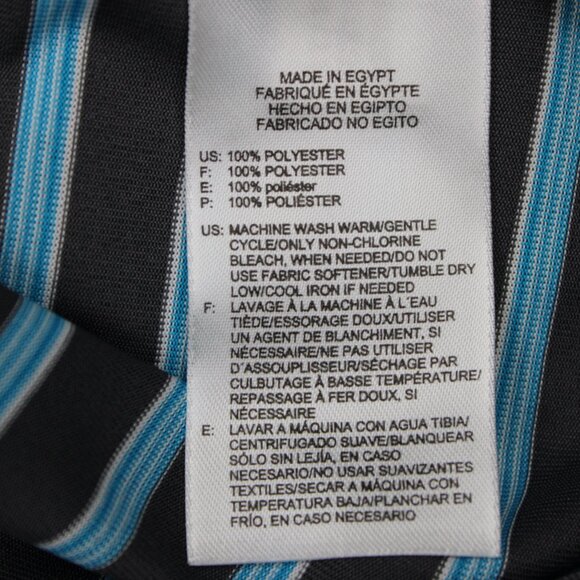 Reebok Golf Polo Shirt Men 2XL XXL-Tall Blue/Gray Contrast Collar S/S Pullover - Picture 8 of 13